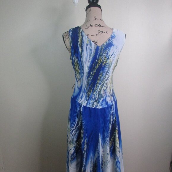 Chris McLaughlin Dress 4 Sleeveless Blue - Picture 11 of 13